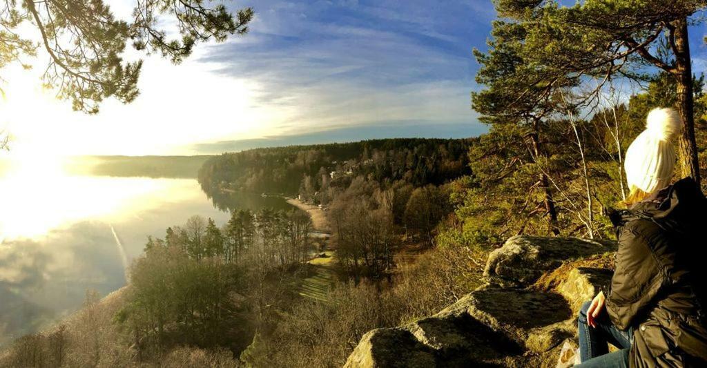 Lovely Studio Apartment Seaview & Private Sauna Lerum Buitenkant foto